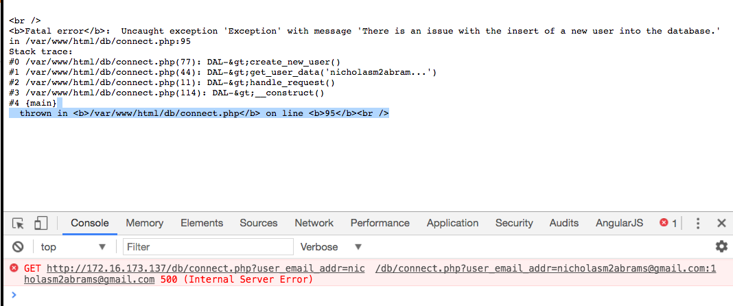 What the user sees with this, using PHP 5.4 installed with yum using CENTOS7 by default