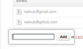 add new email address